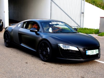 Black Audi R8 at Zandvoort 2014
