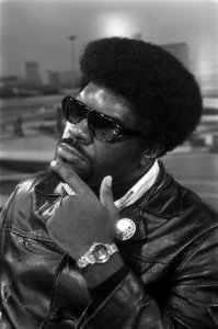 Black Panther . Albert Howard (USA) arriveert op Schiphol, Bestanddeelnr 923-1617