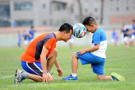 Sports kids train photo