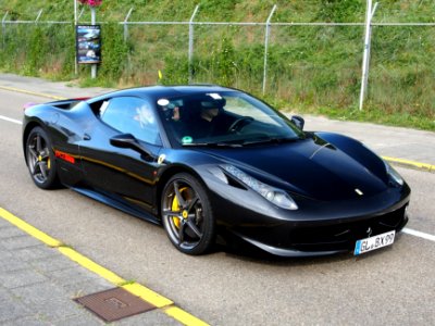 Black Ferrari 458 Spider