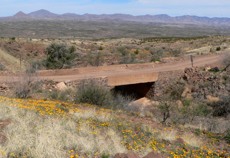 Black Gap bridge (Greenlee Co, AZ) from SW 1
