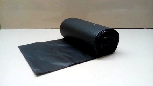 Black garbage bag