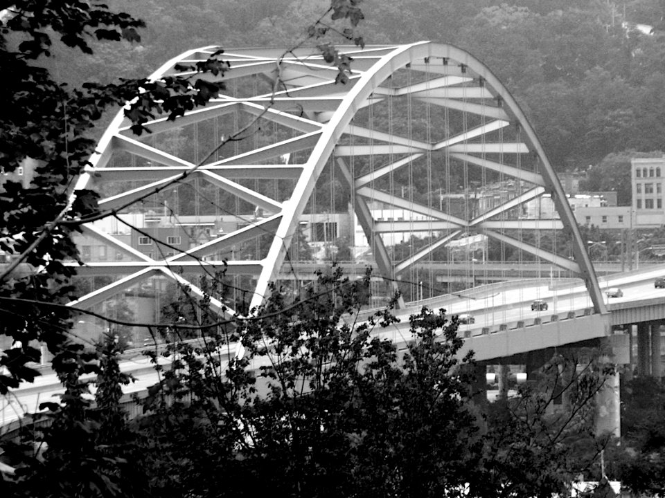 Birmingham Bridge, Pittsburgh, 2019-09-14, 02 bw