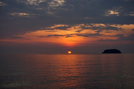 Thailand sea twilight photo