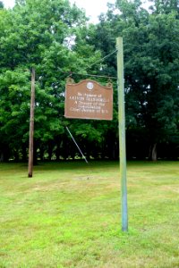 Birthplace marker - Oliver Ellsworth Homestead - Windsor, Connecticut - DSC04353