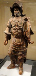 Bishamonten, 11th century, Japan, wood with traces of polychromy - Art Institute of Chicago - DSC00194 photo