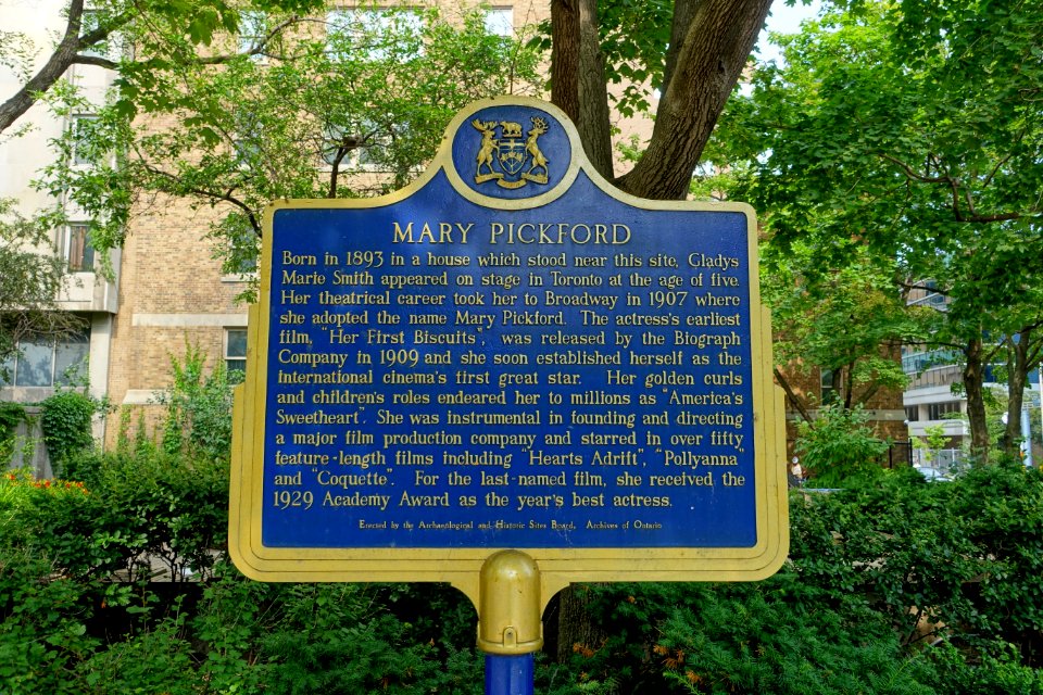 Birthplace of Mary Pickford - Toronto, Canada - DSC00513
