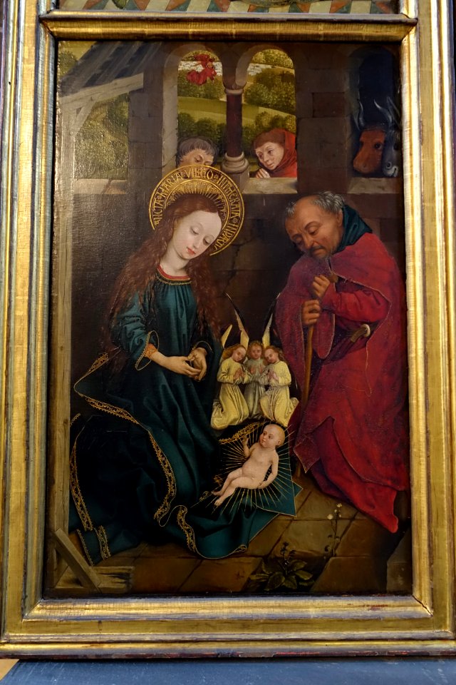 Birth of Christ. Altar detail - St. Lorenz church - Nuremberg, Germany - DSC01710