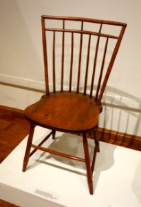 Bird Cage or Stick Back Windsor Chair, American, New England, c. 1800-1835, various woods including pine, birch or hickory, maple - Huntington Museum of Art - DSC05111 photo