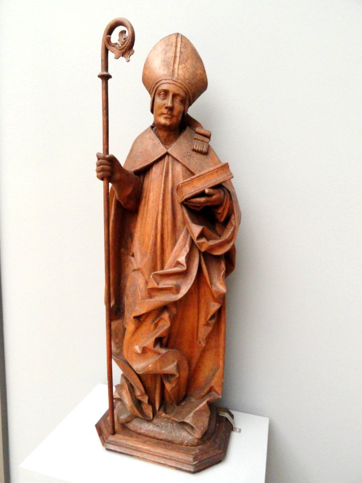 Bishop saint by an unknown German sculptor - Statens Museum for Kunst, Copenhagen - DSC08179