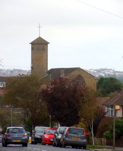 Bishop Hannington Memorial Church, Nevill Avenue, West Blatchington (NHLE Code 1298638) (October 2014) (3)