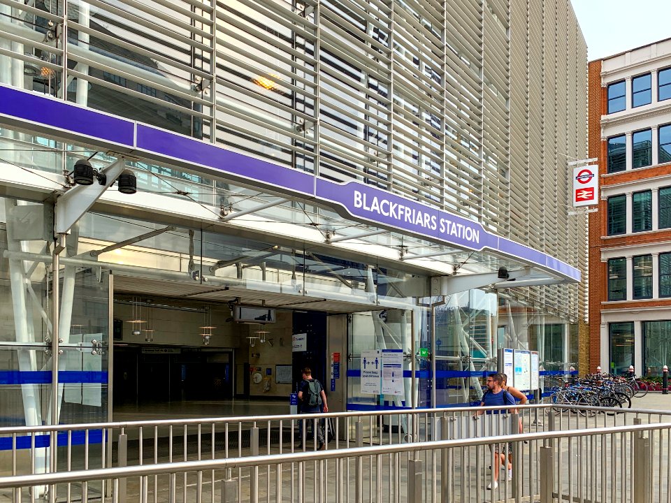 Blackfriars Station exterior new 2020