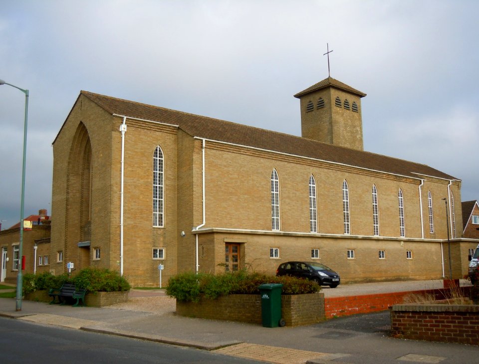 Bishop Hannington Memorial Church, Nevill Avenue, West Blatchington (NHLE Code 1298638) (October 2014) (1)