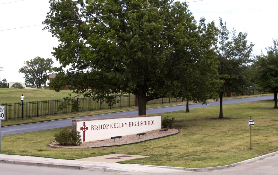 Bishop Kelley High School - 02 - Entranceway Sign