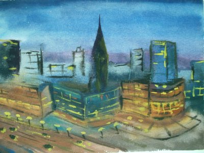 Birmingham at night