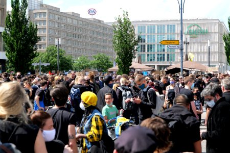 BlackLivesMatter protest Alexanderplatz Berlin 2020-06-06 06