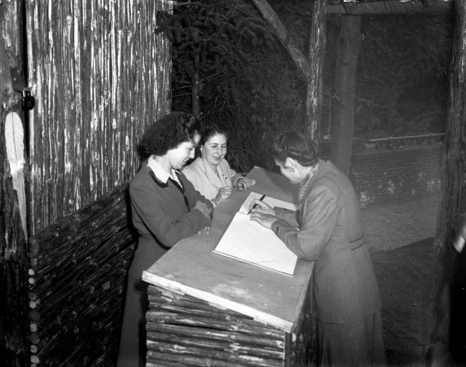Blauwe tent Apeldoorn. Handtekeningen, Bestanddeelnr 902-8300