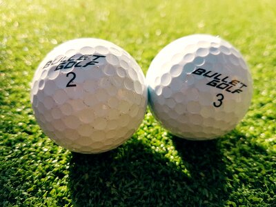 Golf ball golfing sport