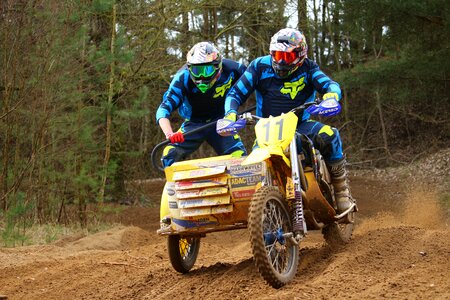 Motocross racing cross