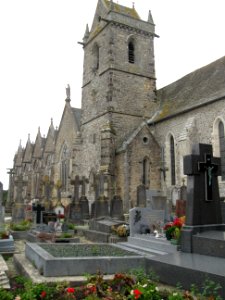 Biville (manche, Fr) église, vue de l'est