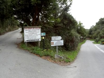 Biville (Manche) route vers les dunes en 2018