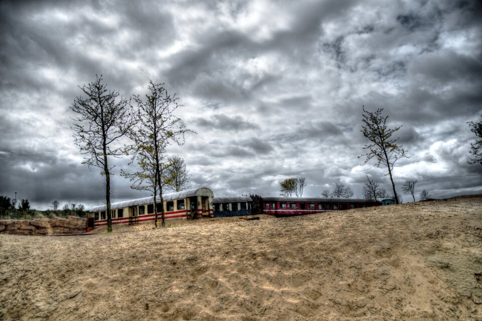 Abandoned hdr barren wasteland photo