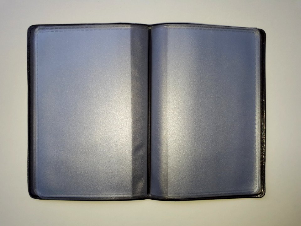 Black vertical credit card holder with 10 pockets - Bf--