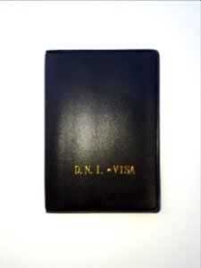 Black vertical credit card holder with 10 pockets - Af