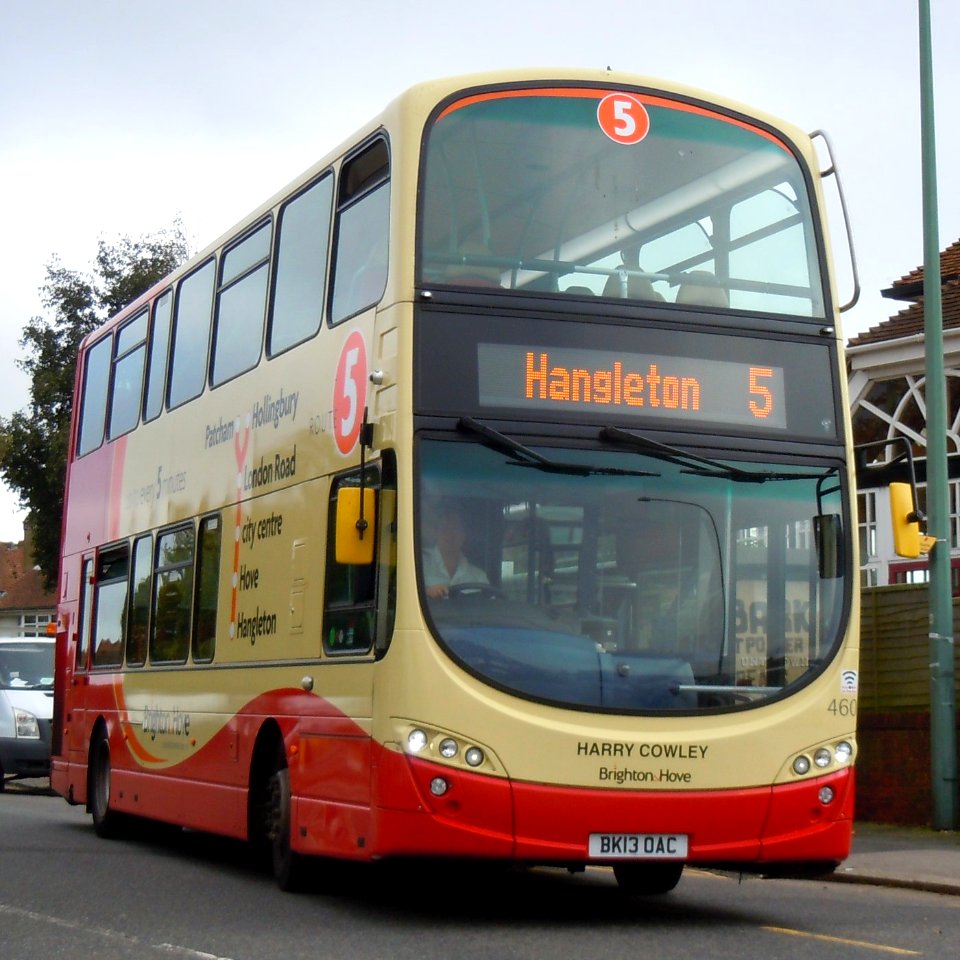 BK13 OAC at West Way, Hangleton, on Route 5 (5 April 2015)