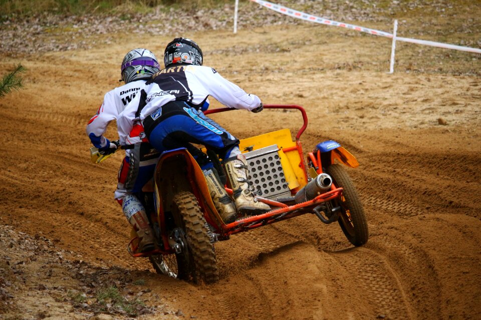 Motocross racing cross