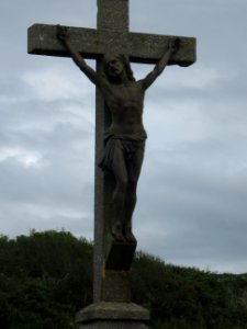 Biville (Manche, Fr) Calvaire des dunes