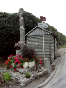 Biville (Manche) croix de chemin à La Croix Frimot