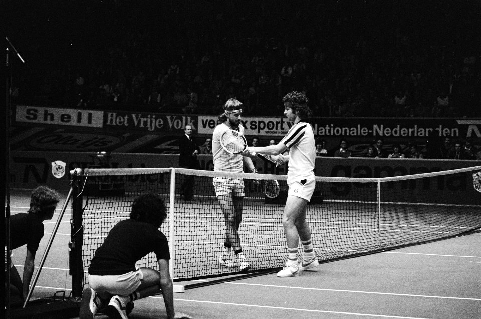Björn Borg en John McEnroe na afloop, Bestanddeelnr 930-2094