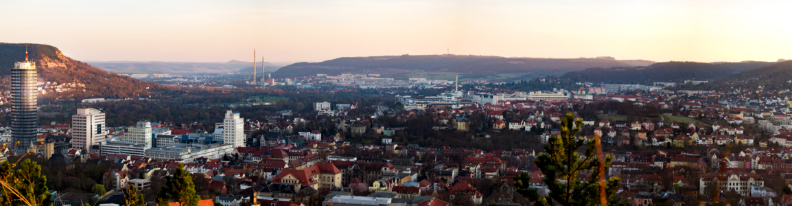 City panorama thuringia germany