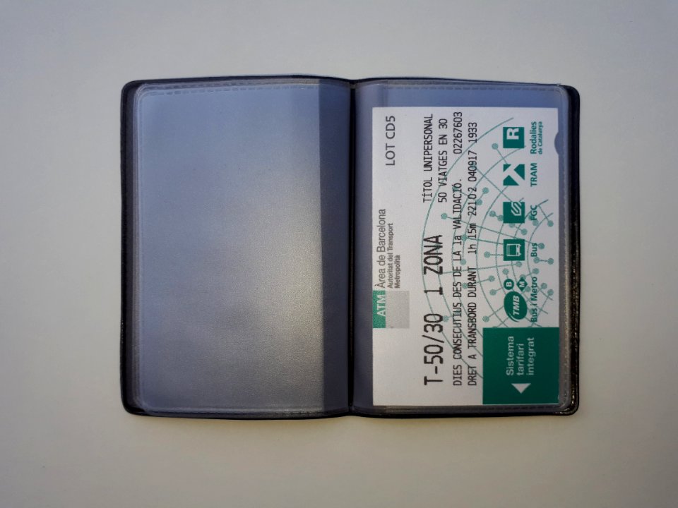 Black vertical credit card holder with 10 pockets - Cf-