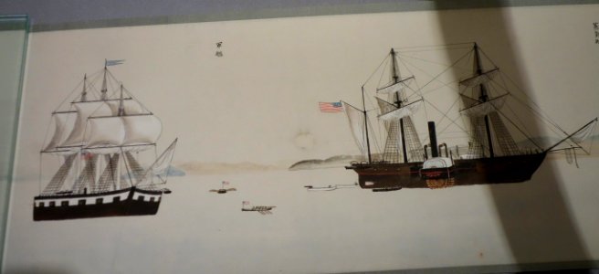 Black Ships 1854, view 2 - Sanada Treasure Museum - DSC09521