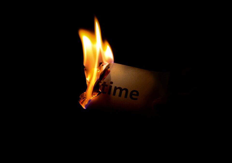 Paper flame heat photo