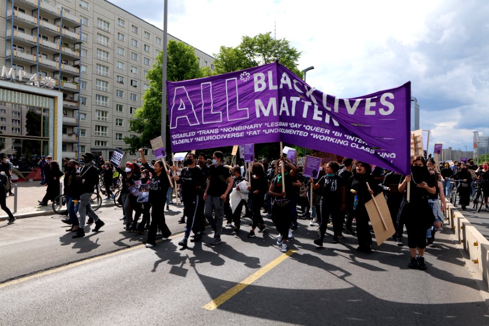 BlackLivesMatter protest Karl-Marx-Allee Berlin 2020-06-06 11