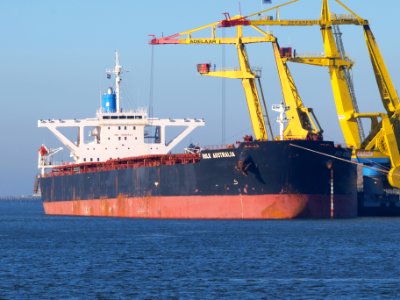 Bulk Australia - IMO 9260641 - Callsign A8BK7 at IJmuiden, Port of Amsterdam photo-3