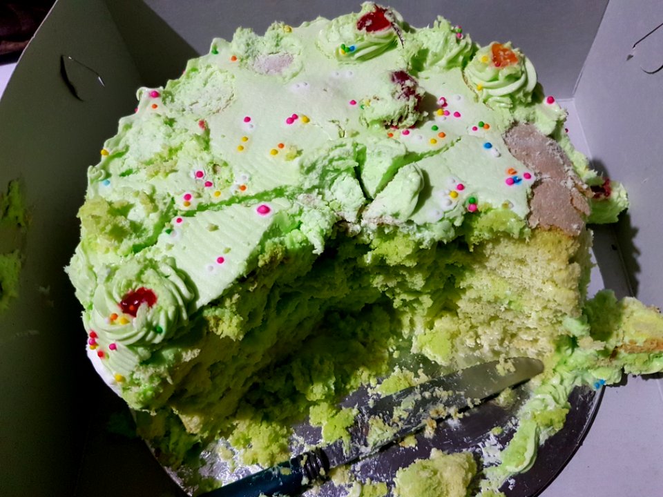 Buko Pandan cake (Philippines)