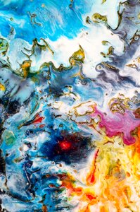 Painting detail close up