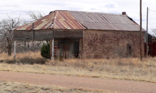Building S side Route 66 Newkirk NM 1