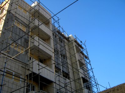Building under construction- trellis - Shariati st - Nishapur 1