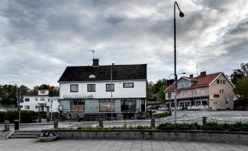 Buildings in downtown Brastad photo