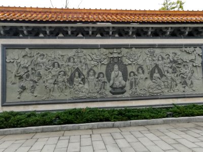 Buddha relief wall, Miyin Temple, picture1