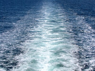 Ocean blue ship