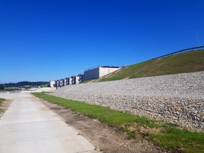 Budowla przelewowo-spustowa zbiornika przeciwpowodziowego Racibórz Dolny (10)