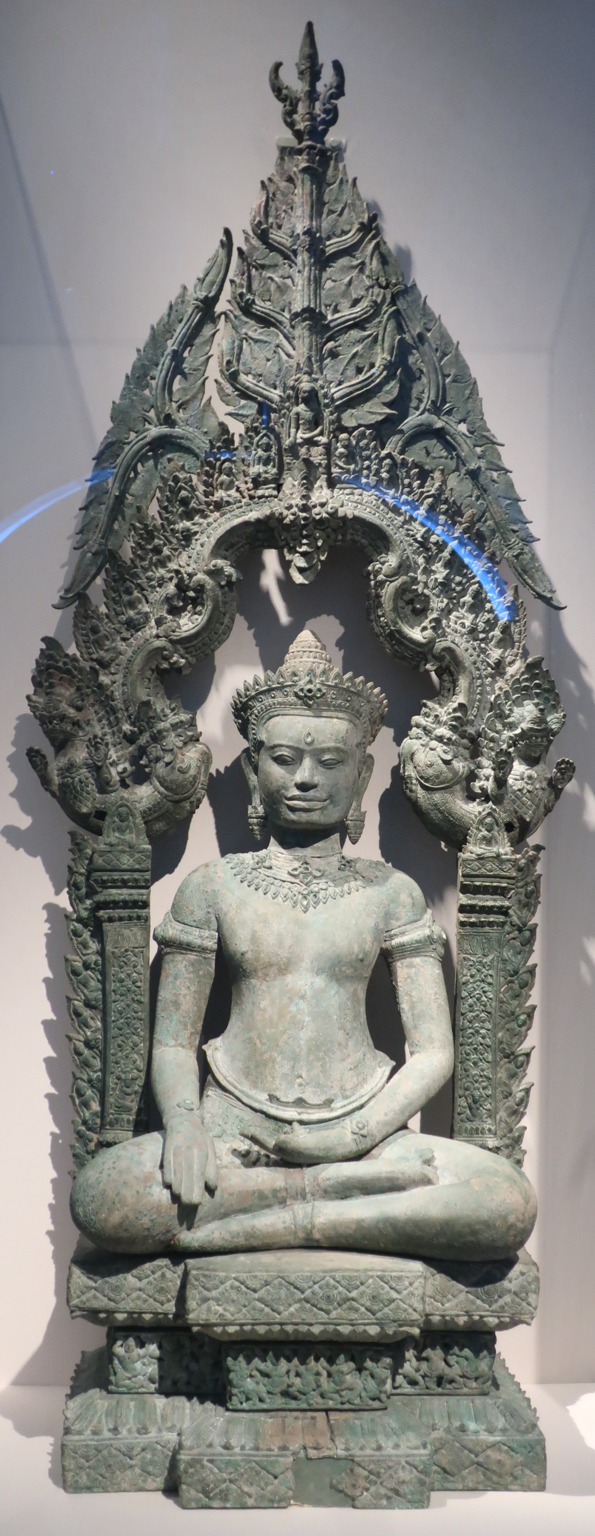Buddha Enthroned, Thailand, c. 1180-1220, bronze, Kimbell Art Museum