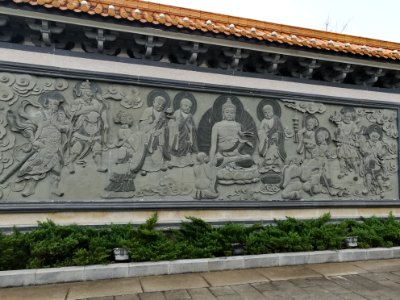 Buddha relief wall, Miyin Temple, picture2