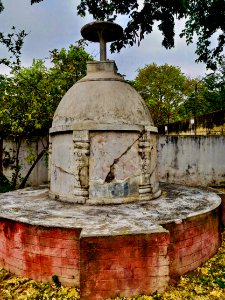 Buddhist Stupa relocated, Karimnagar museum, Telangana